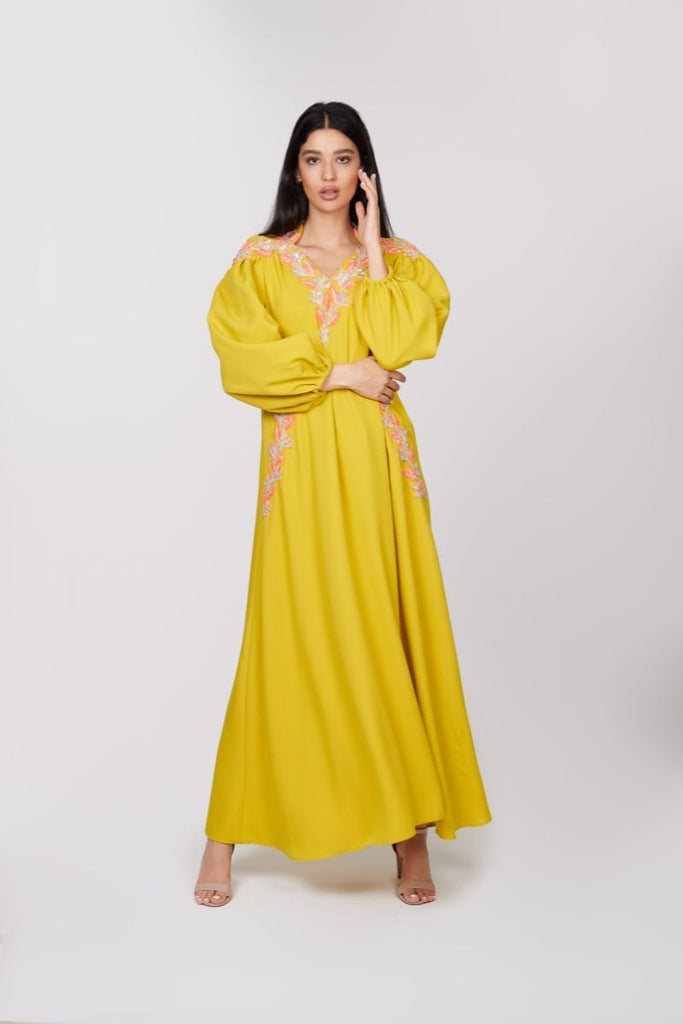 Lime yellow dress - sharisdiba