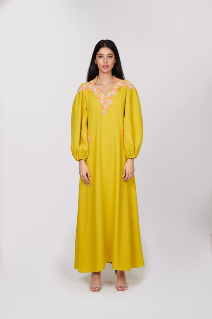 Lime yellow dress - sharisdiba