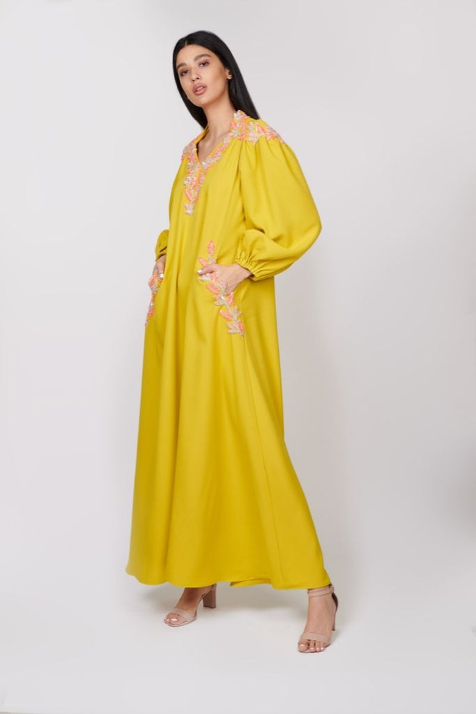 Lime yellow dress - sharisdiba