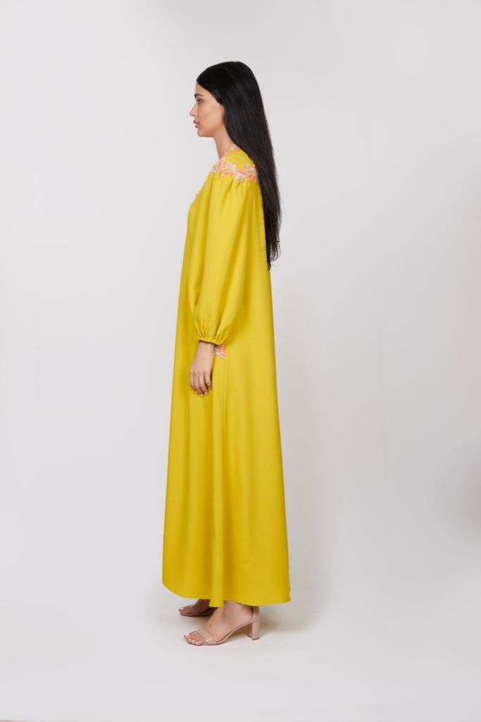 Lime yellow dress - sharisdiba