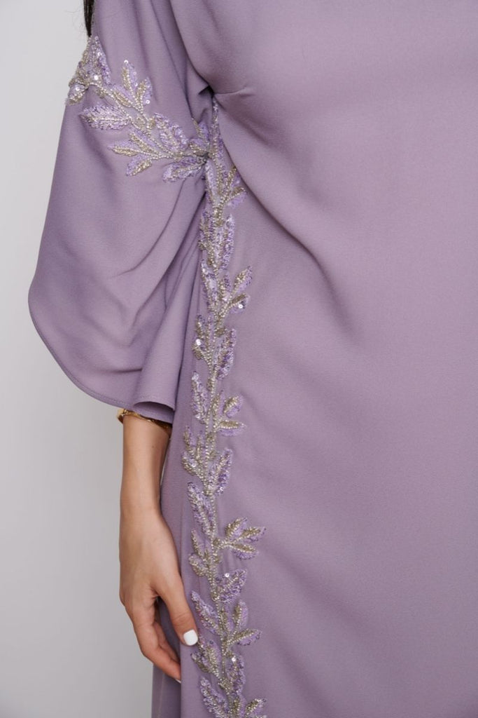 Lavender embroidered dress - sharisdiba