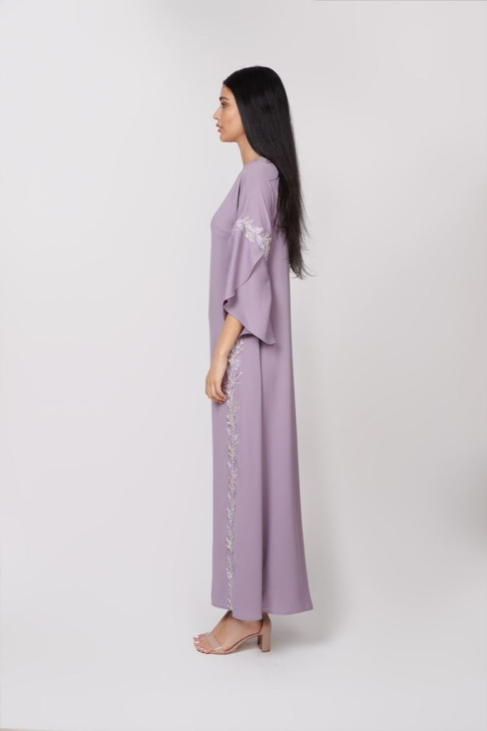 Lavender embroidered dress - sharisdiba