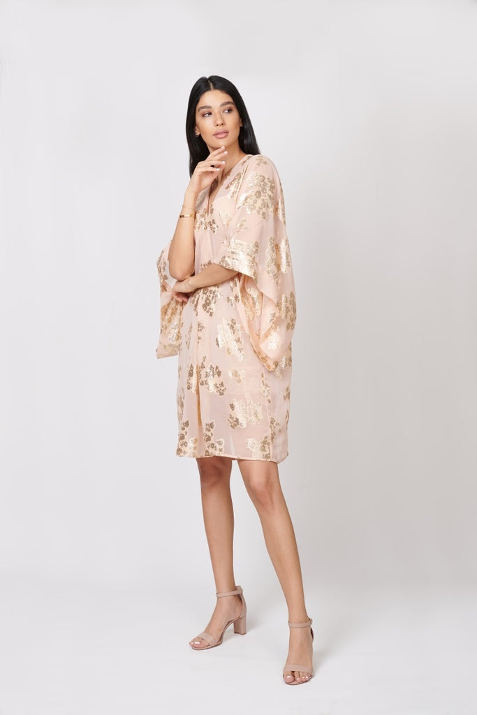 The Dubai Kaftan -  Short Blush - sharisdiba