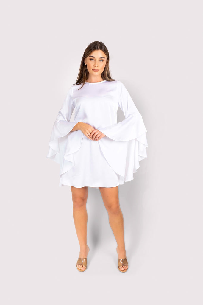 Bell Sleeve Mini Dress - sharisdiba