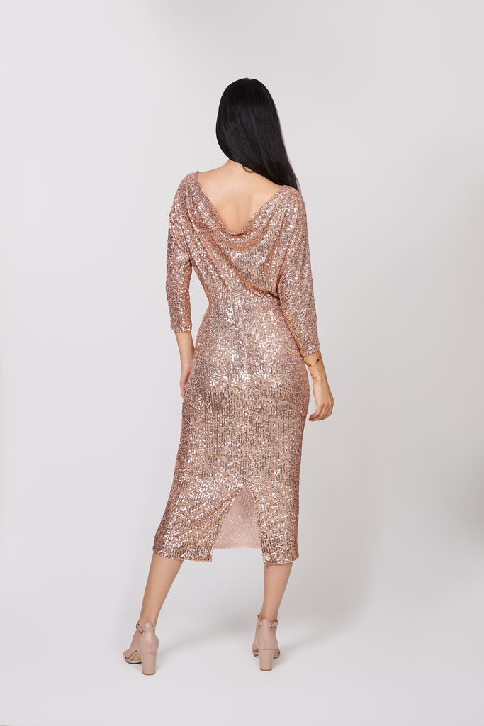 Glitz Drop Back Dress - sharisdiba