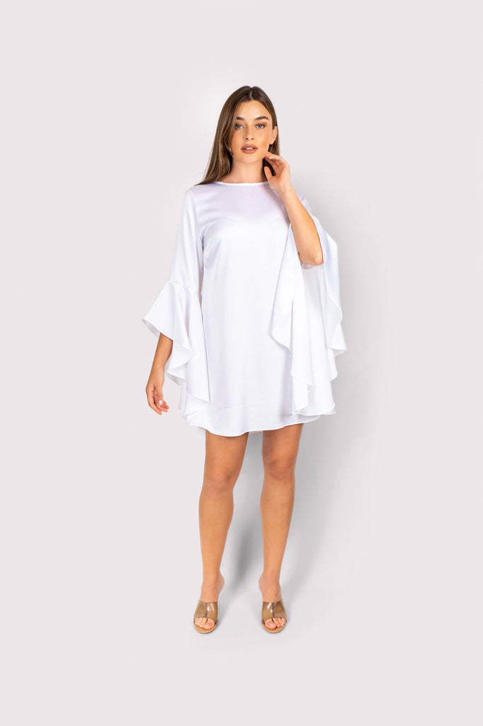 Bell Sleeve Mini Dress - sharisdiba