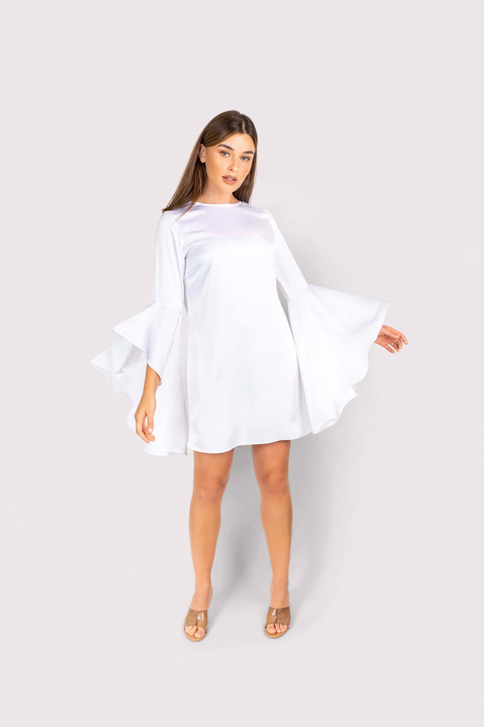 Bell Sleeve Mini Dress - sharisdiba