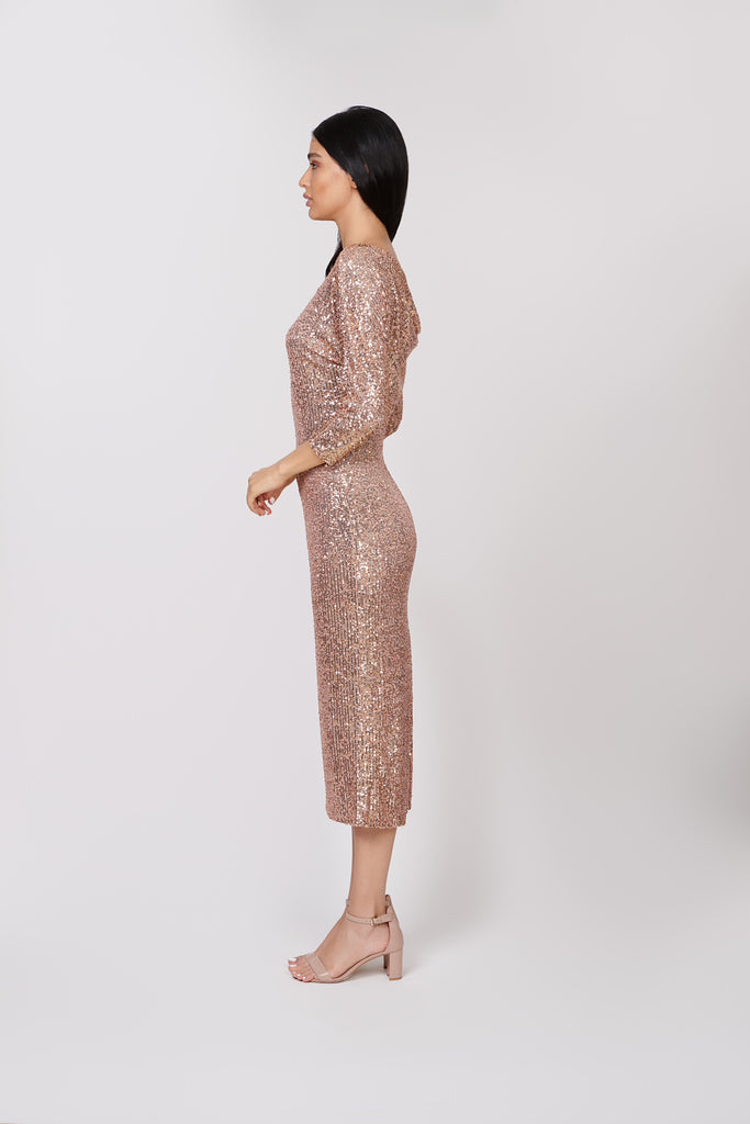 Glitz Drop Back Dress - sharisdiba